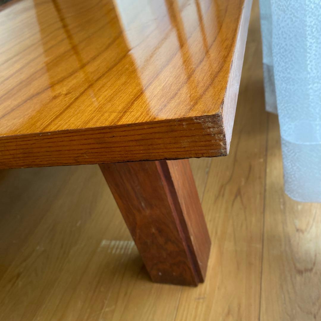 和室　ローテーブル　木目調 大きめ 木製座卓　　古家具　約７４✖️１２８✖️３２㎝