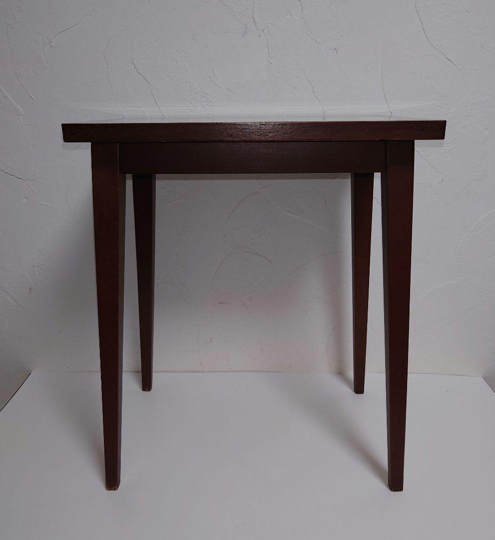 木製 テーブル サイドテーブル ミニテーブル デコラトップ 小机 昭和レトロ