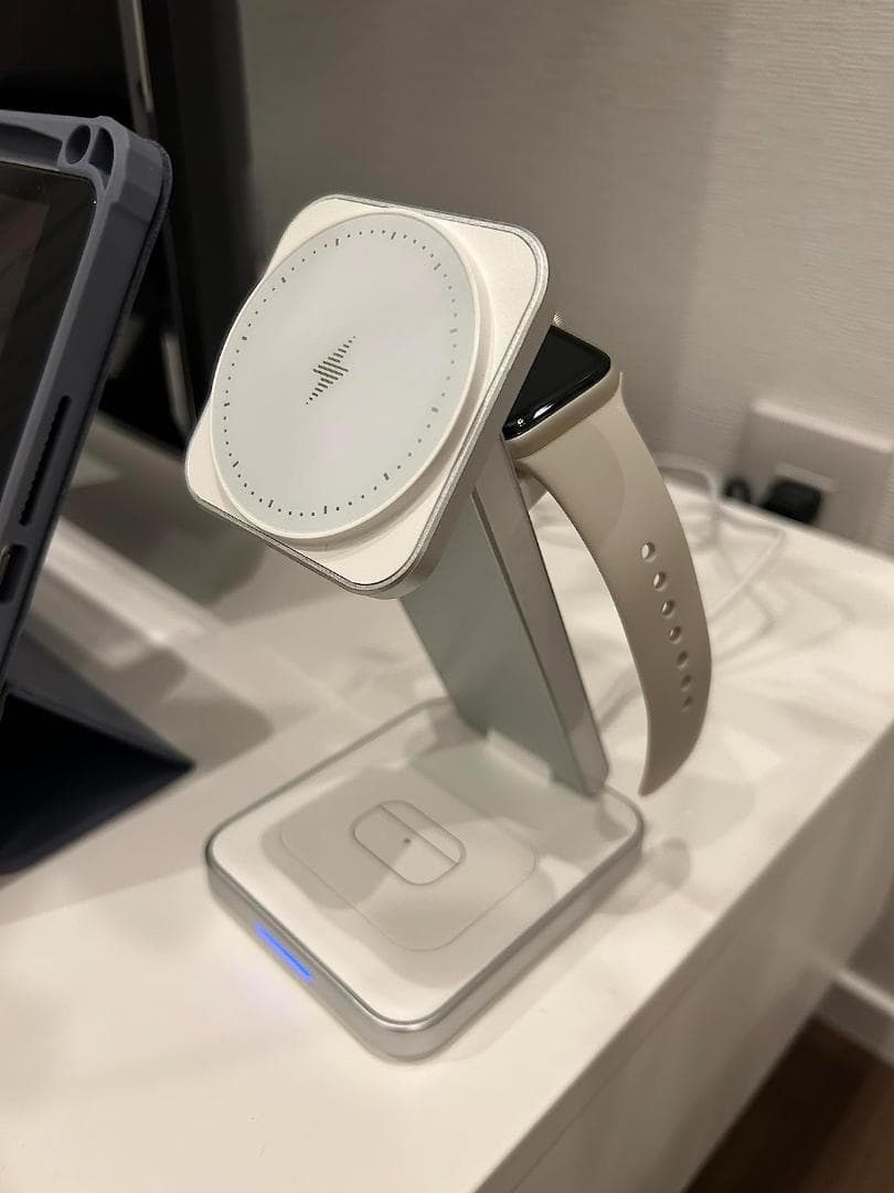 ワイヤレス充電器 磁気充電 3in1 充電器スタンド 折りたたみ式