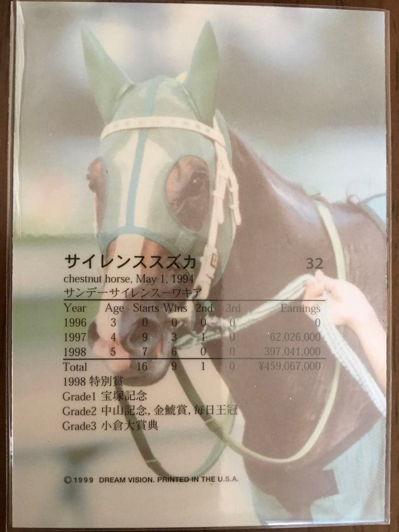 サラブレッドカード　サイレンススズカ　32 銀