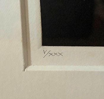 秀島由己男　『ほおづき』　メゾチント