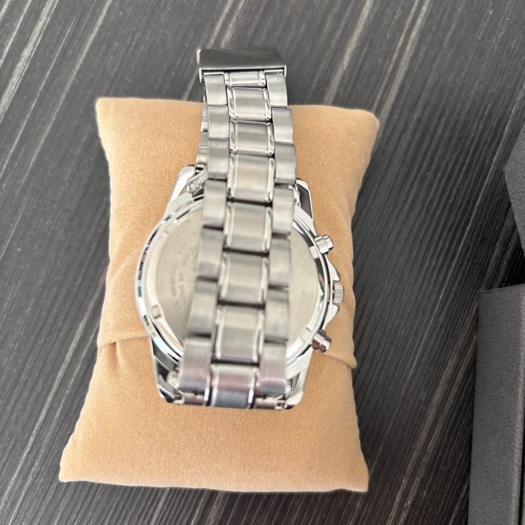 SEIKO クォーツ 腕時計 クロノグラフ ブラック