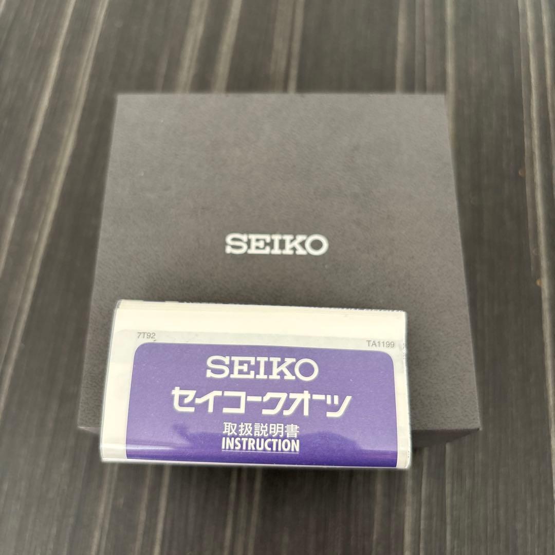 SEIKO クォーツ 腕時計 クロノグラフ ブラック