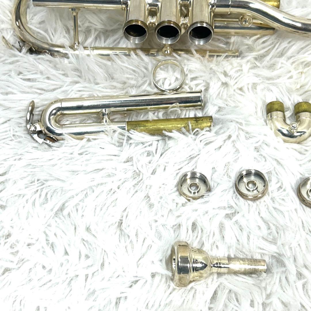【美品】YAMAHA ヤマハ YCR-3330S コルネット シルバー 動作確認