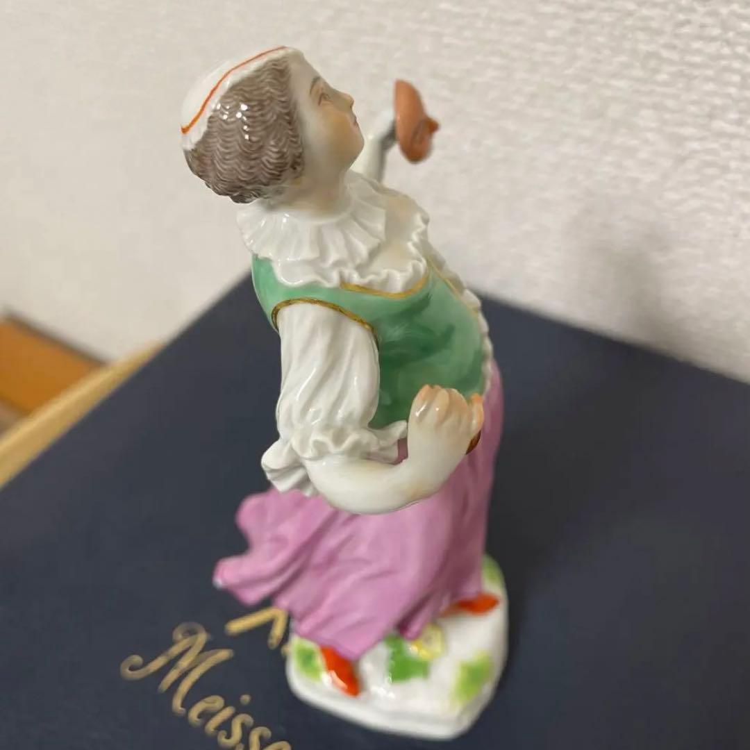 ＊ケンドラー＊コロンビーヌ＊高さ１４cm・左手の一部に綺麗な修復あり・マイセン・