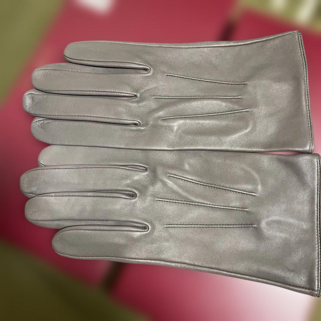 【未使用近い】美品/DENTSザヘリテージコレクション本革アンライニング手袋