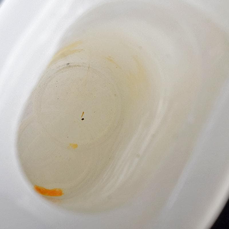 中国　玉石白玉彫刻　隻耳活環　飾壷　V　R7969