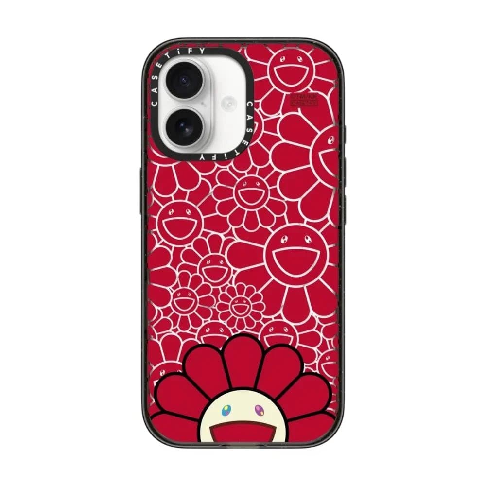 村上隆× CASETiFY フラワー レッド iPhone 17 ケース