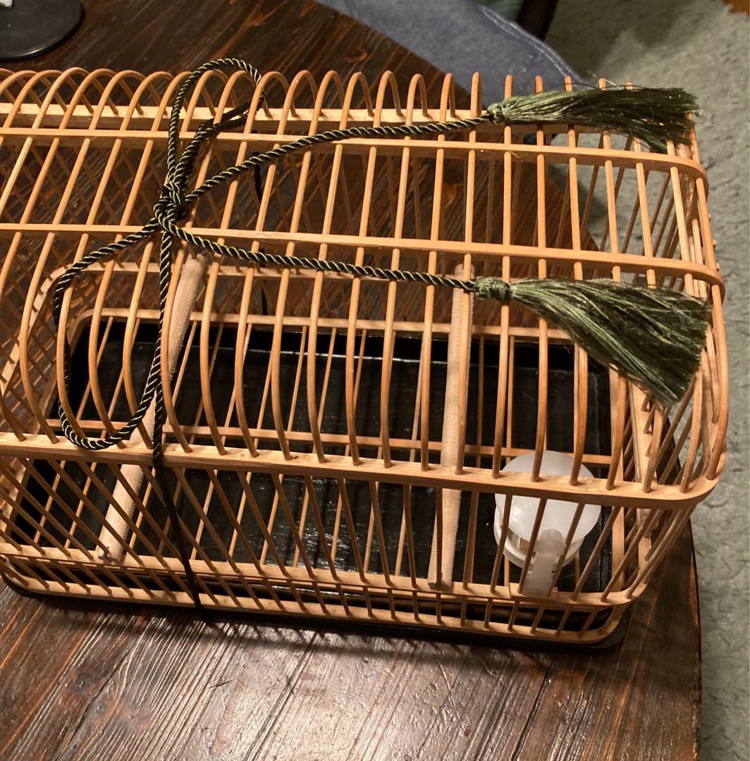 インテリアに如何？　大名籠①　メジロ籠　37Ｘ26Ｘ19
