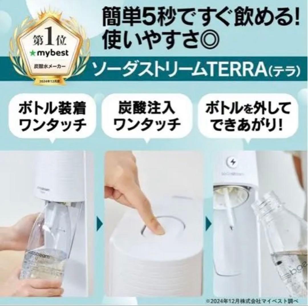【新品未開封】ソーダストリーム テラ SSM1102 スターターセット レッド