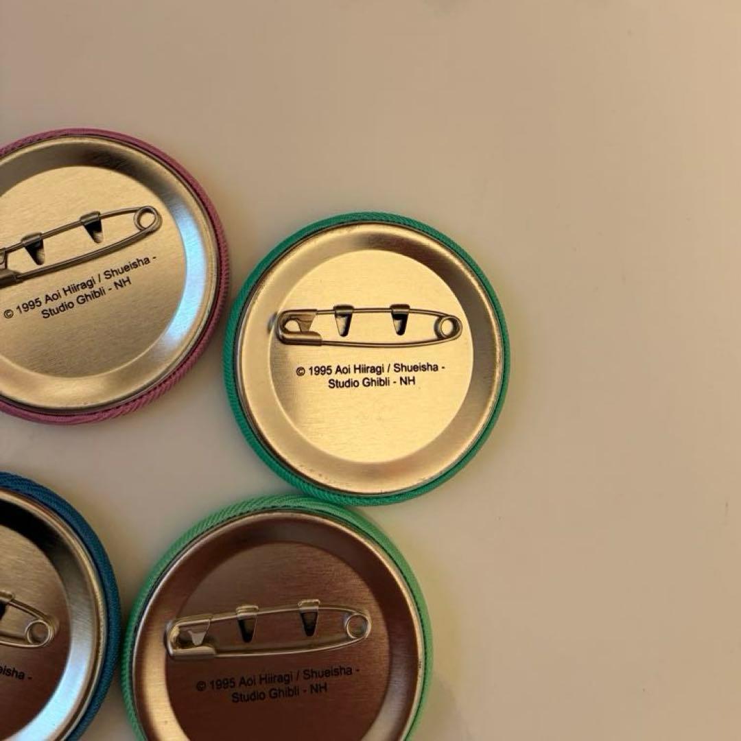 耳をすませば　刺繍缶バッジ　ジブリ