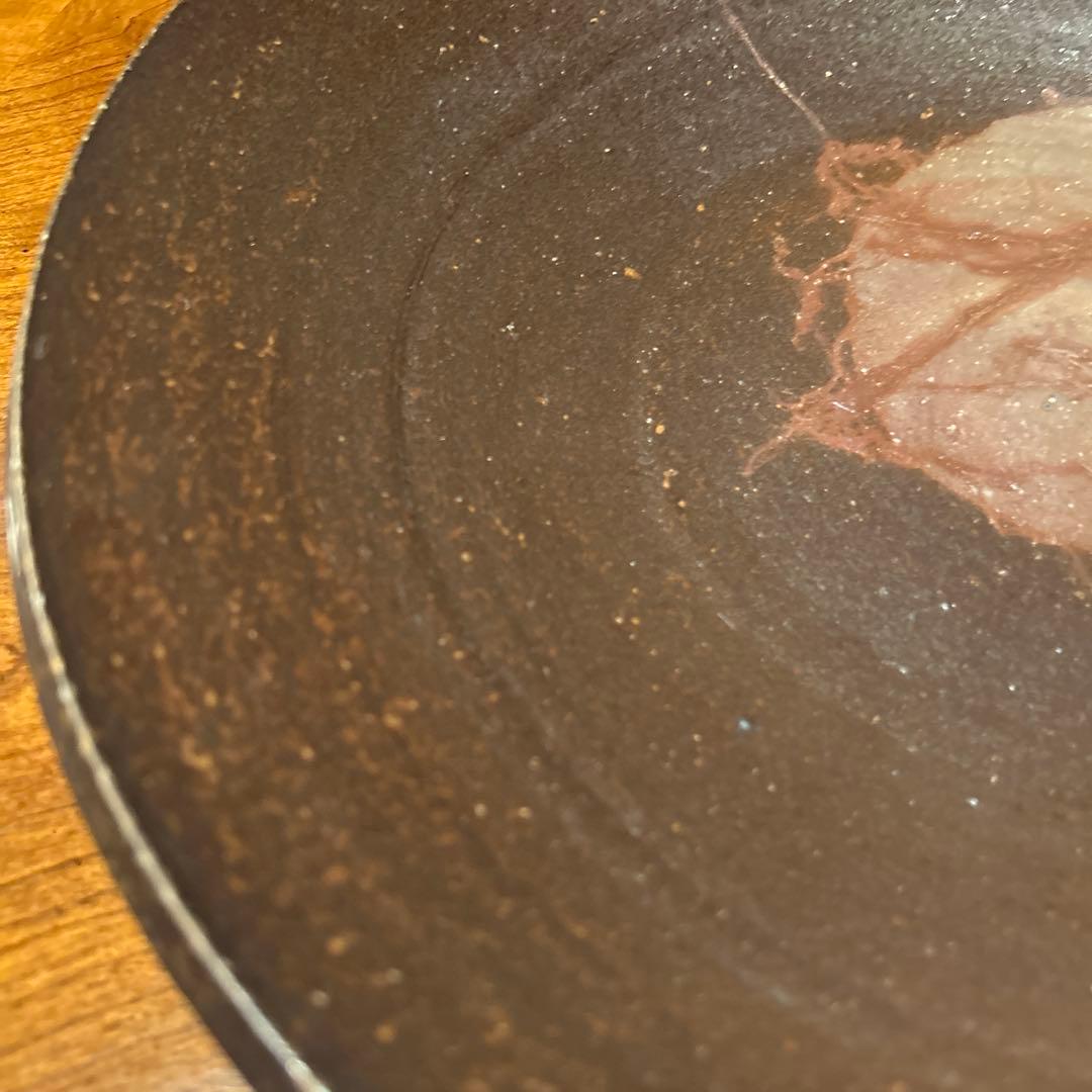 新品③◆備前焼　大皿　飾り皿　丸型