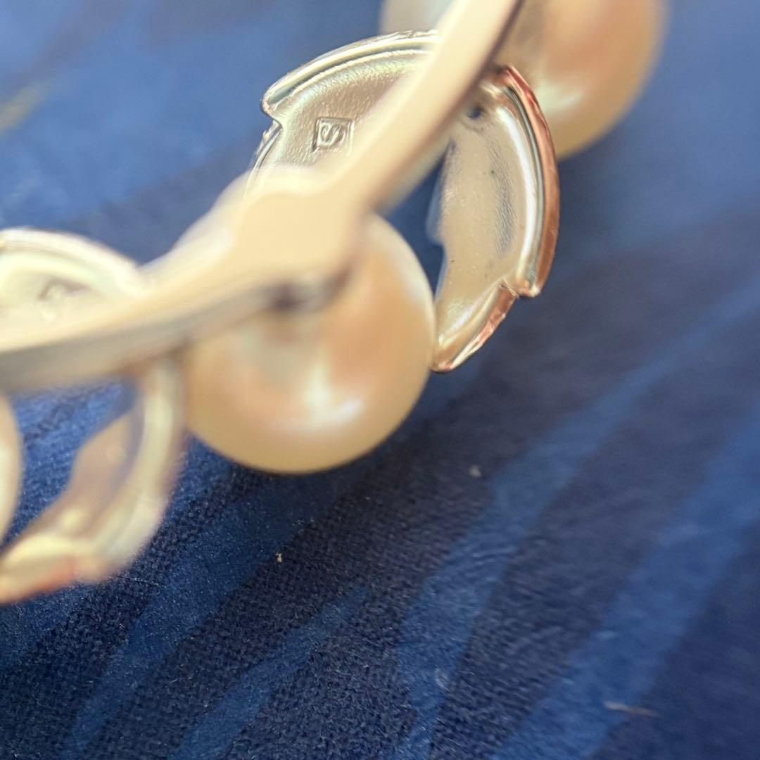 ミキモト　MIKIMOTO アコヤパール　ブローチ　真珠　パール　リーフ