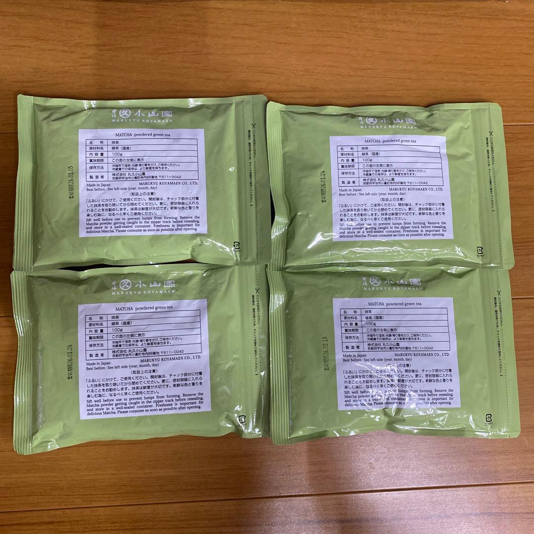 宇治 丸久小山園 抹茶 五十鈴 袋入 100g 4袋 小山園 ①