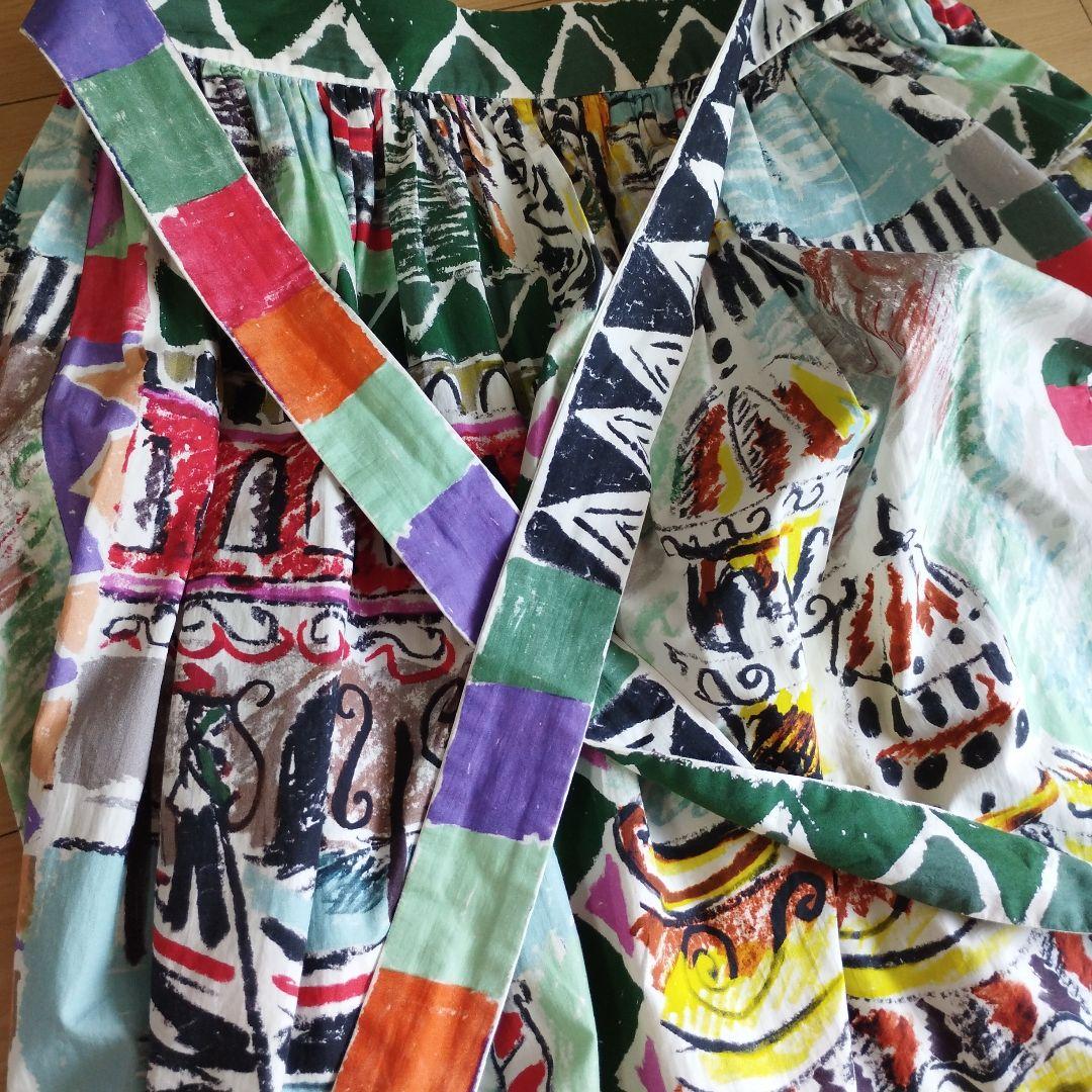 美品　PRADA　プラダ　 ベネチア総柄　プリントフレアスカート　サイズ40
