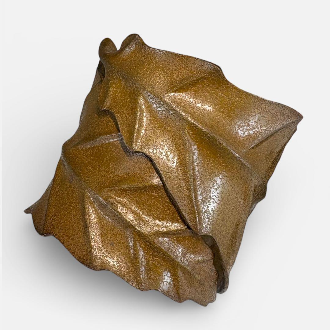 【中古品】中川浄益造　一葉蓋置（共箱）USED〈税込•送料込〉