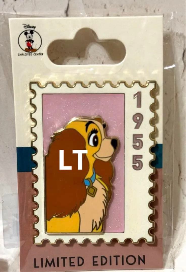 DEC Lady stamp pin わんわん物語　レディ　ピンバッジ