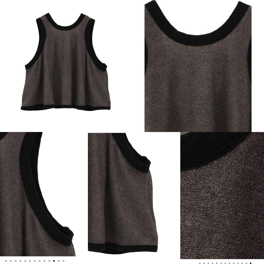 CLANE 25AW PILE FLARE TANK TOPS ブラウンサイズ2