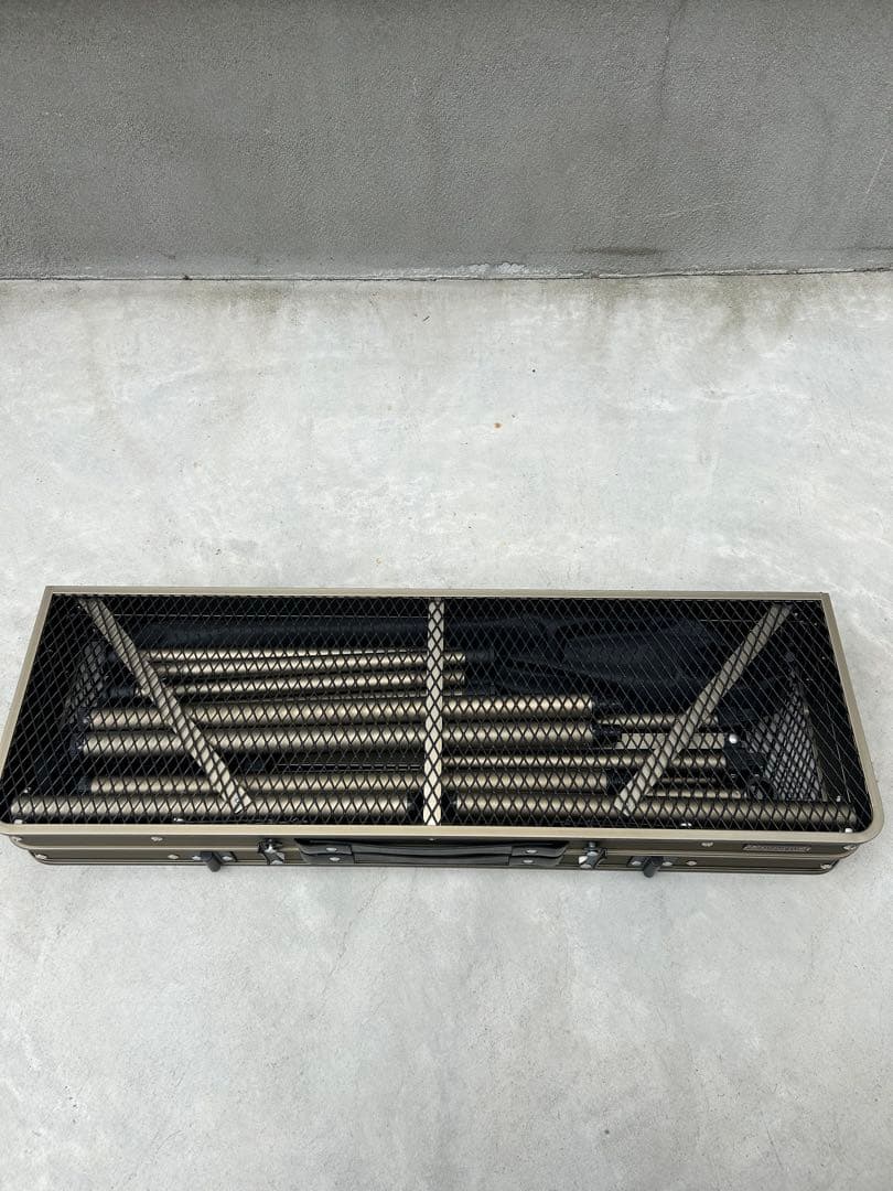 クイックキャンプ　フルメッシュキッチンテーブル ツーバーナー対応