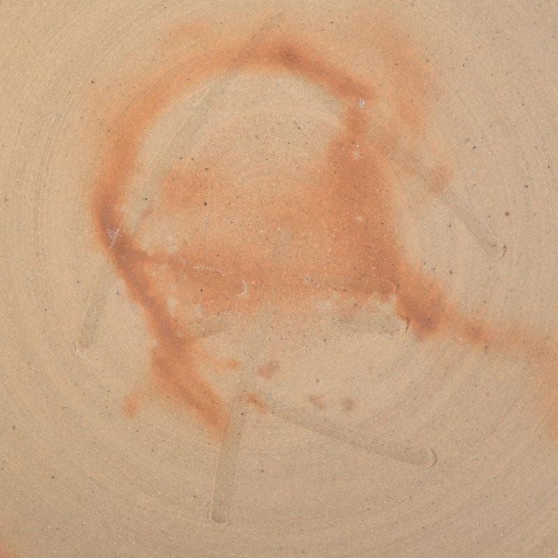 備前焼　人間国宝　藤原雄長男　藤原和作　火襷　盃　共布共箱　N　9444