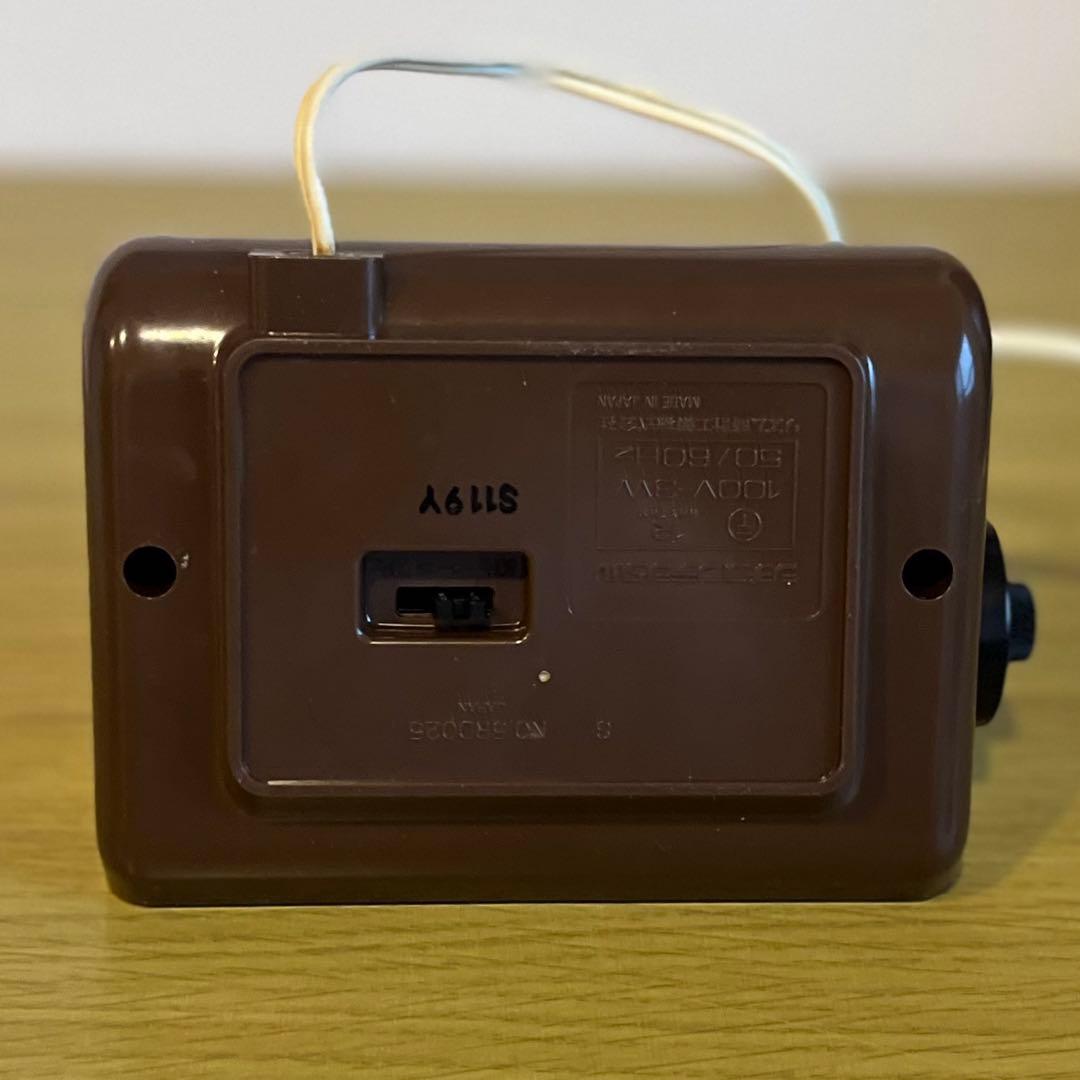 【メンテ済・動作正常】箱付 CITIZENパタパタ時計 ハイリーフ・カーチス 茶