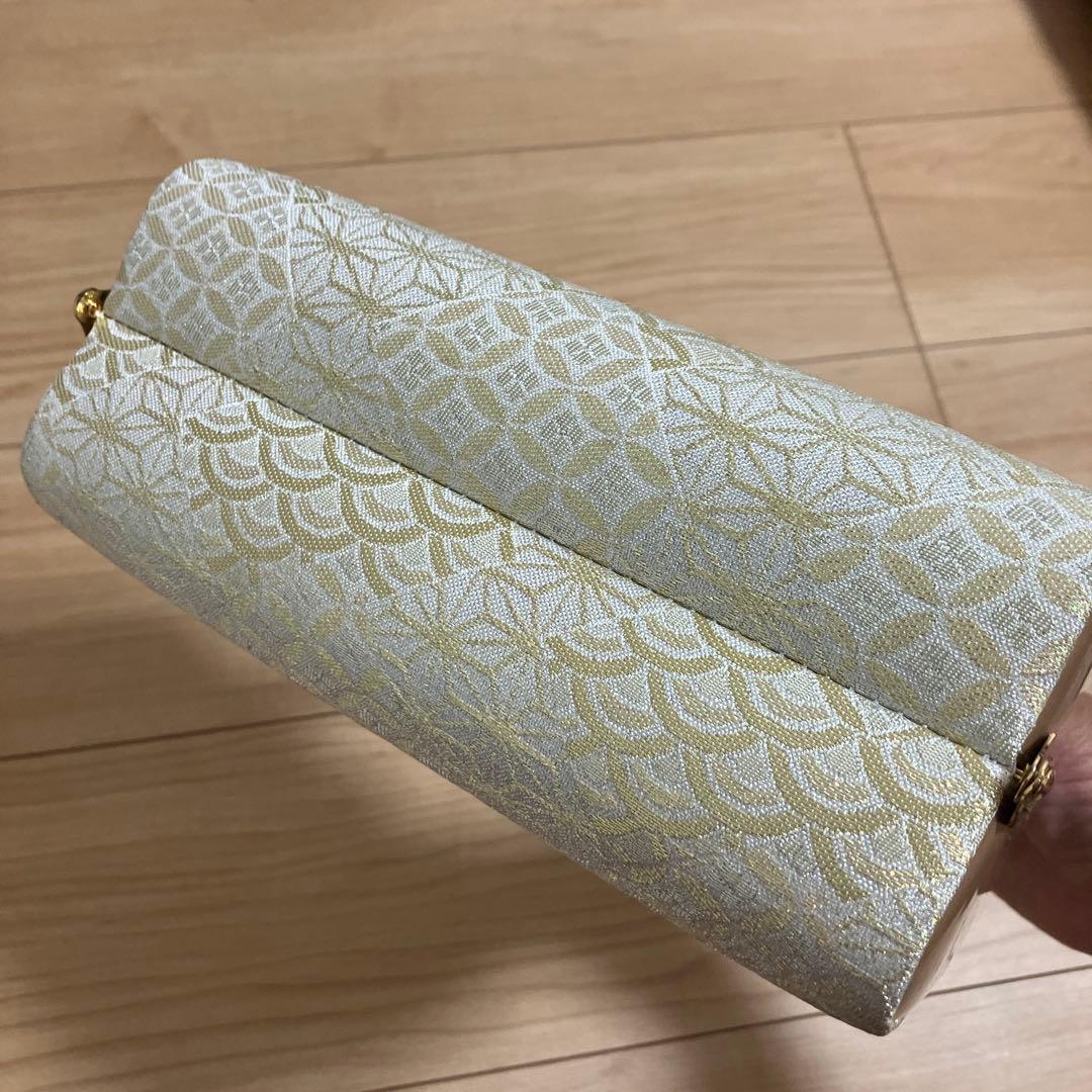 【まとめ売り】和装用バッグと草履セット 金色系