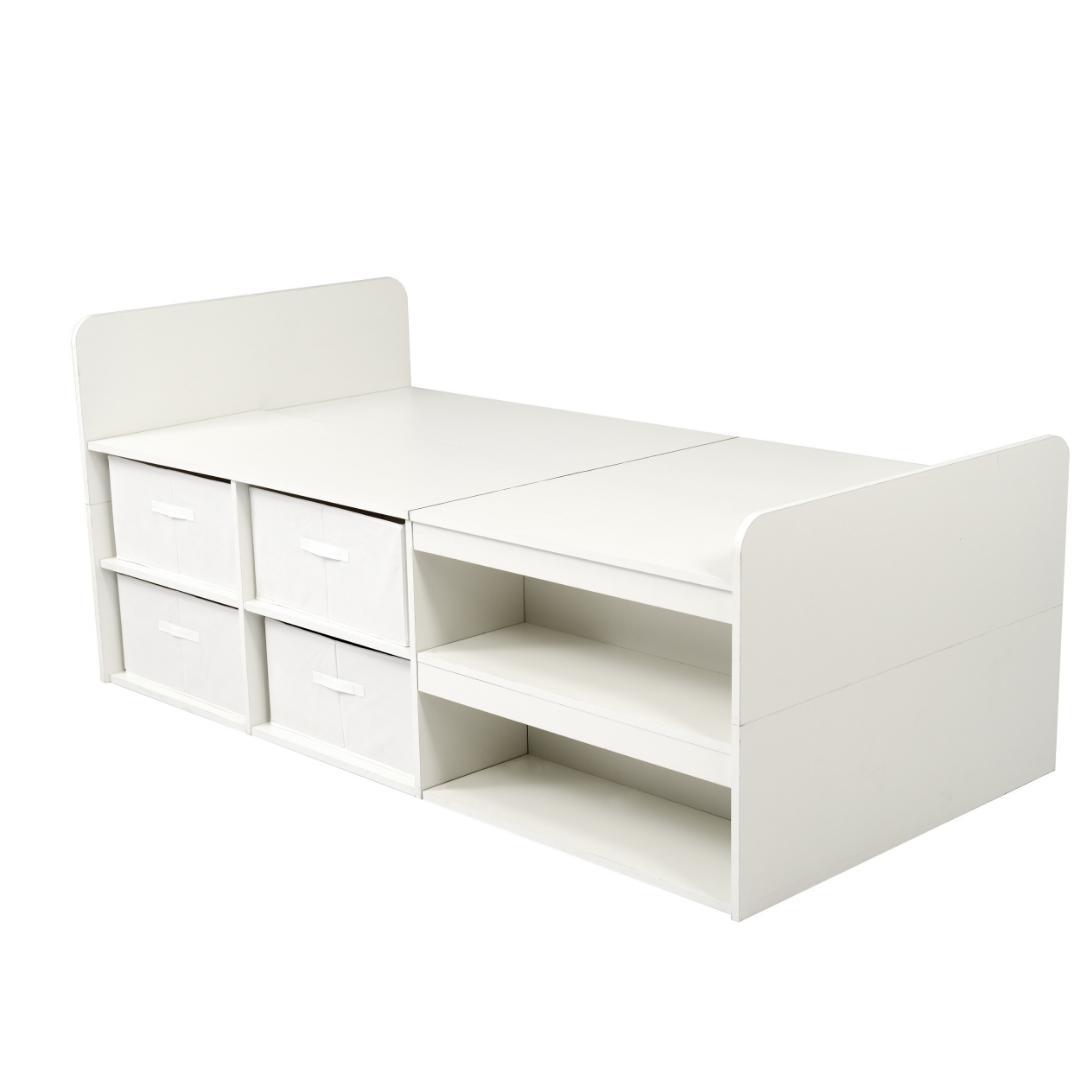 S ベッドフレーム シングル シングルベッド 高いベッドシングル荷重約200kg