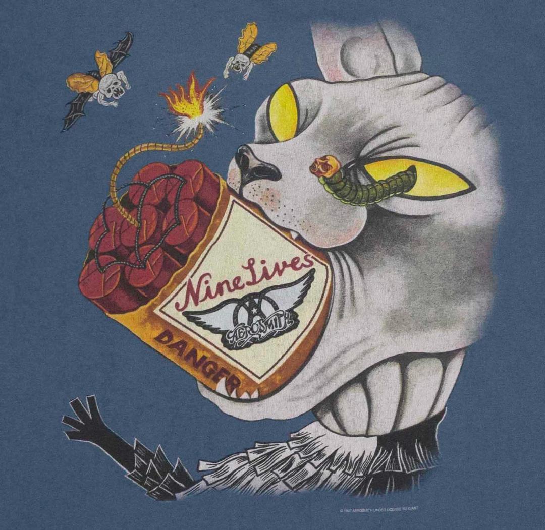 90's Aerosmith 「Nine Lives」ツアー Tシャツ