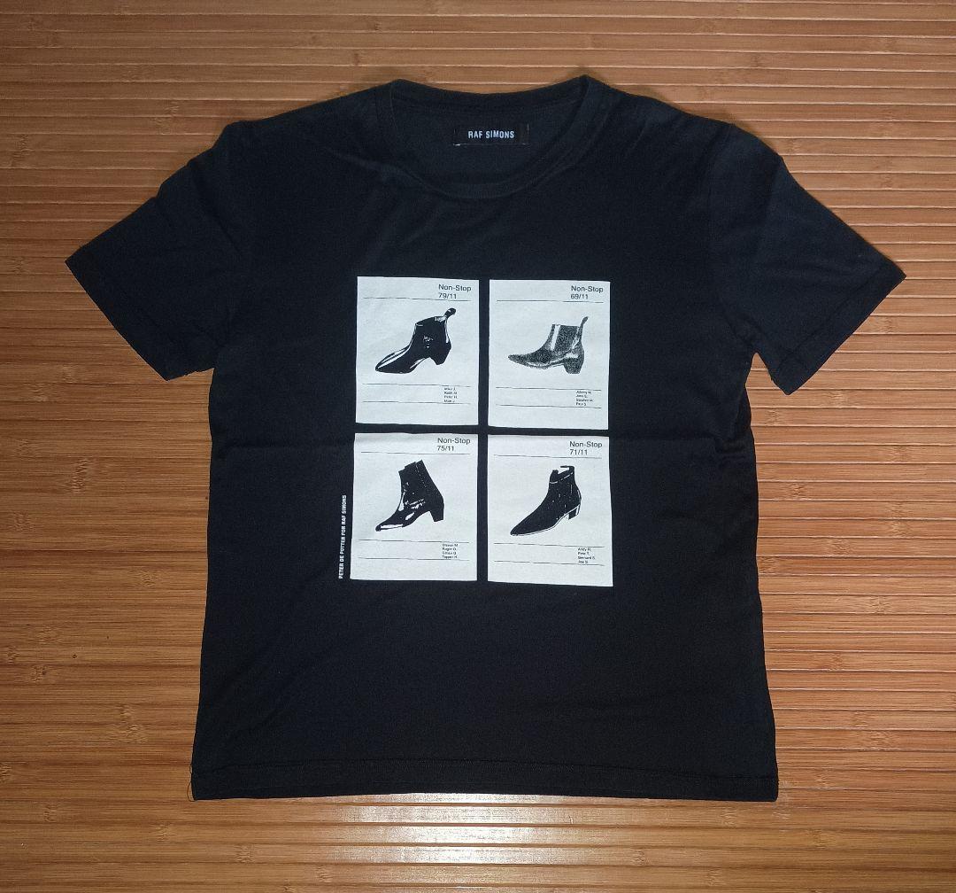 RAFSIMONS rafsimons ラフシモンズ プリントTシャツ 黒 半袖
