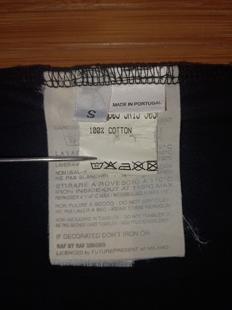 RAFSIMONS rafsimons ラフシモンズ プリントTシャツ 黒 半袖