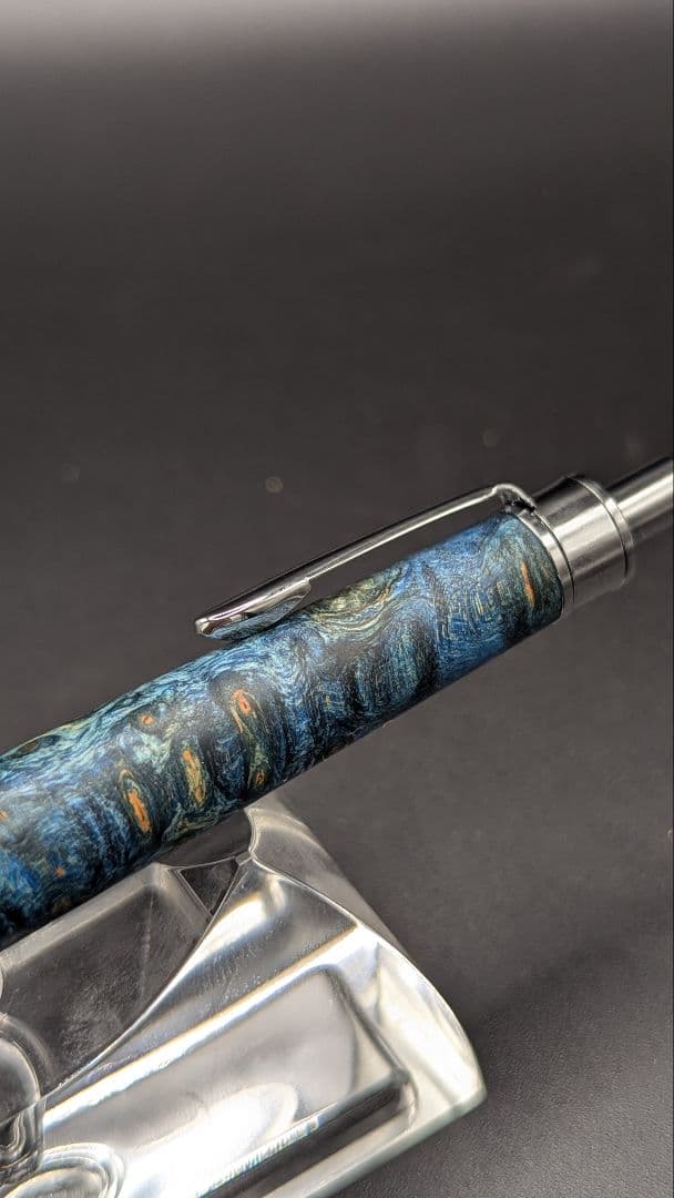 320ペン工房翌檜　スタビライズドウッドバーチバール　木軸シャーペン　ボールペン