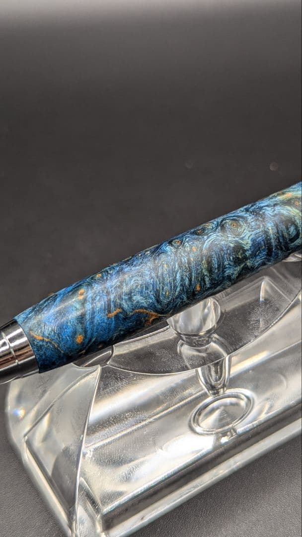 320ペン工房翌檜　スタビライズドウッドバーチバール　木軸シャーペン　ボールペン