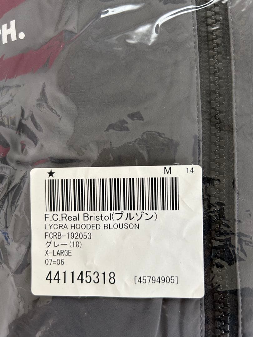 め*ん様 【新品未開封】FCRB LYCRA HOOD BLOUSON グレーX