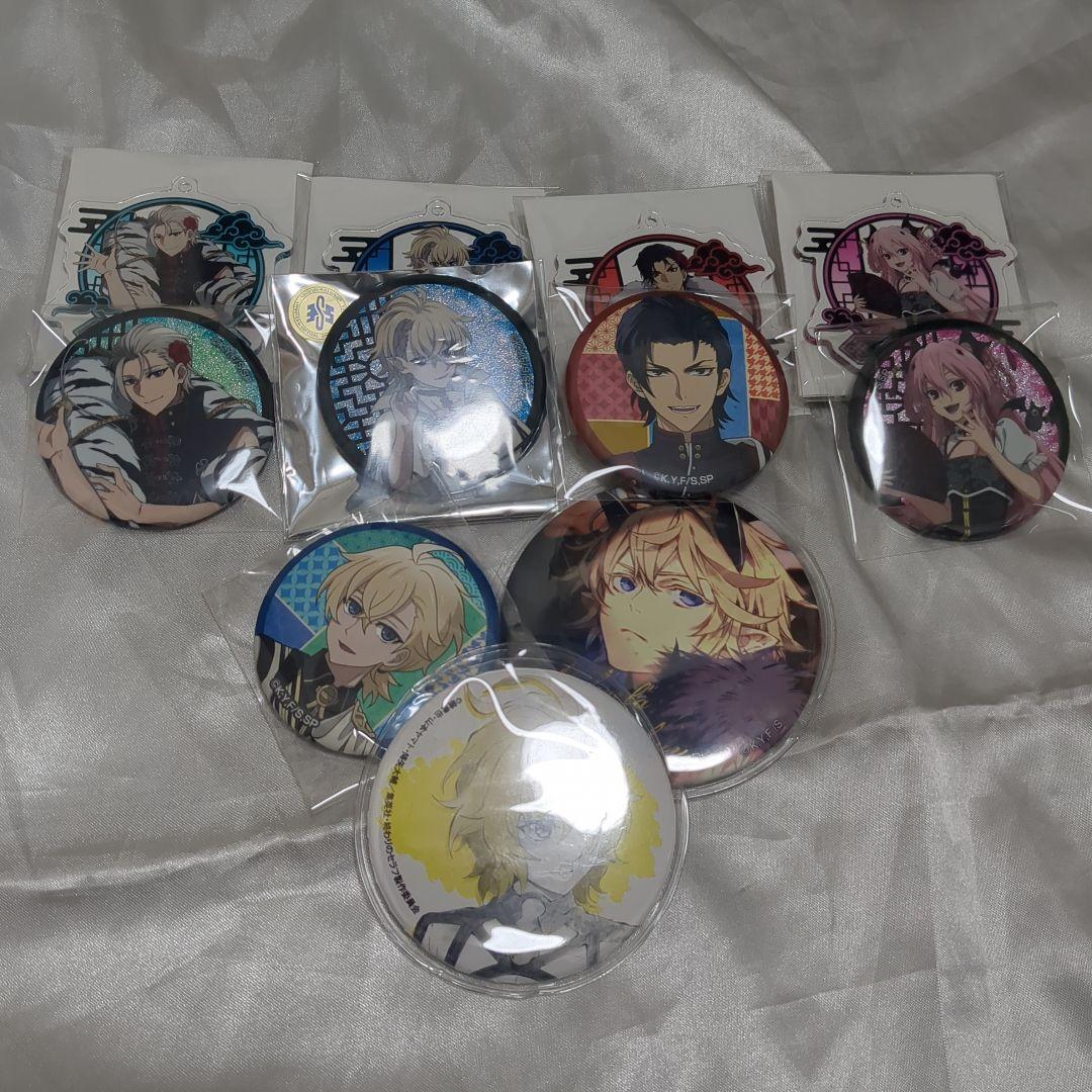 アニメキャラクター缶バッジ8個セット