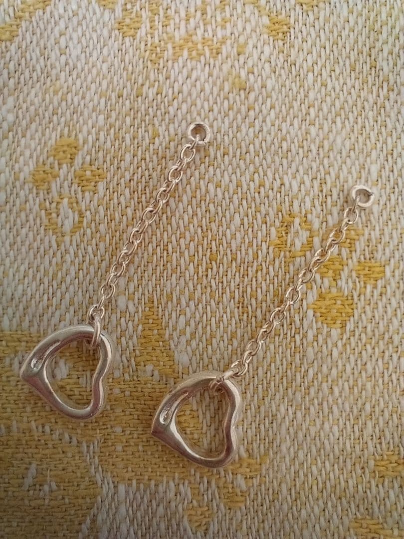 TIFFANYオープンハートシルバー925ピアス※チャーム部分のみ