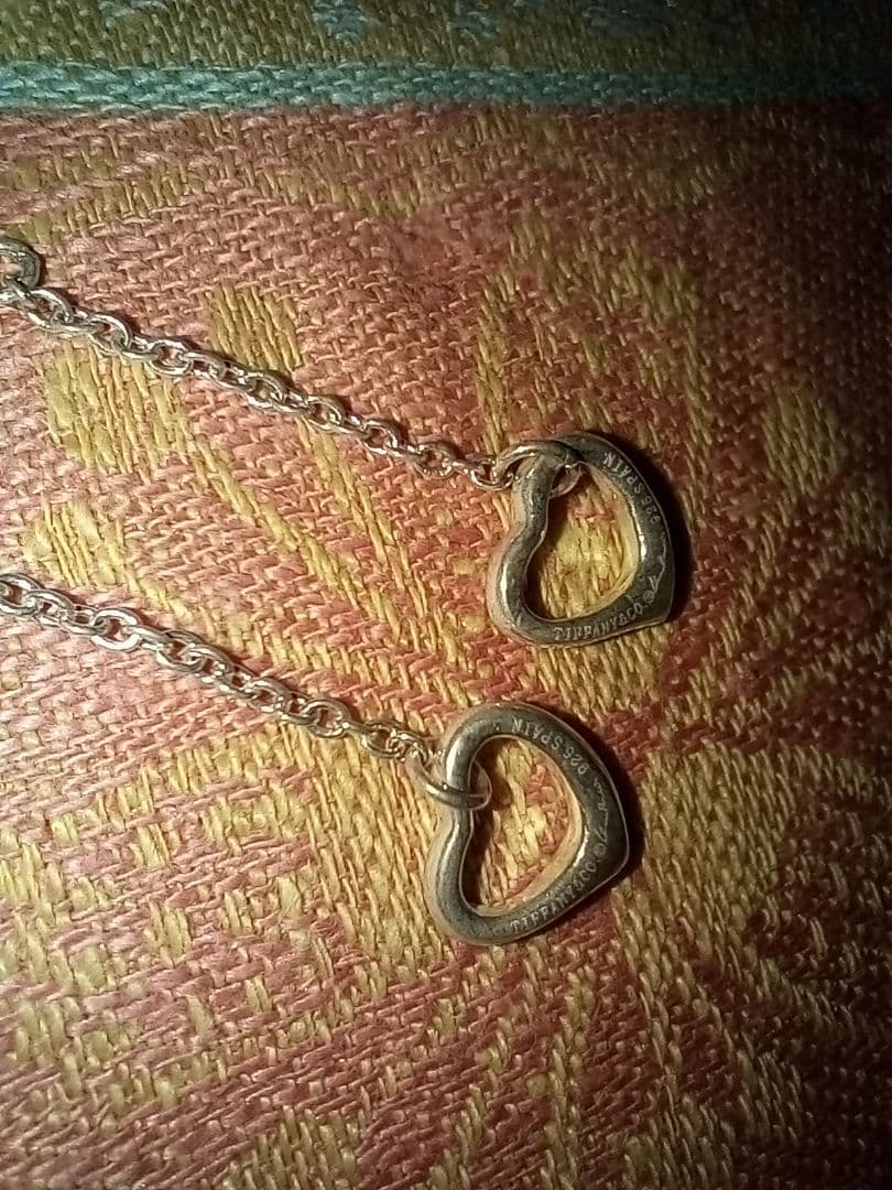 TIFFANYオープンハートシルバー925ピアス※チャーム部分のみ