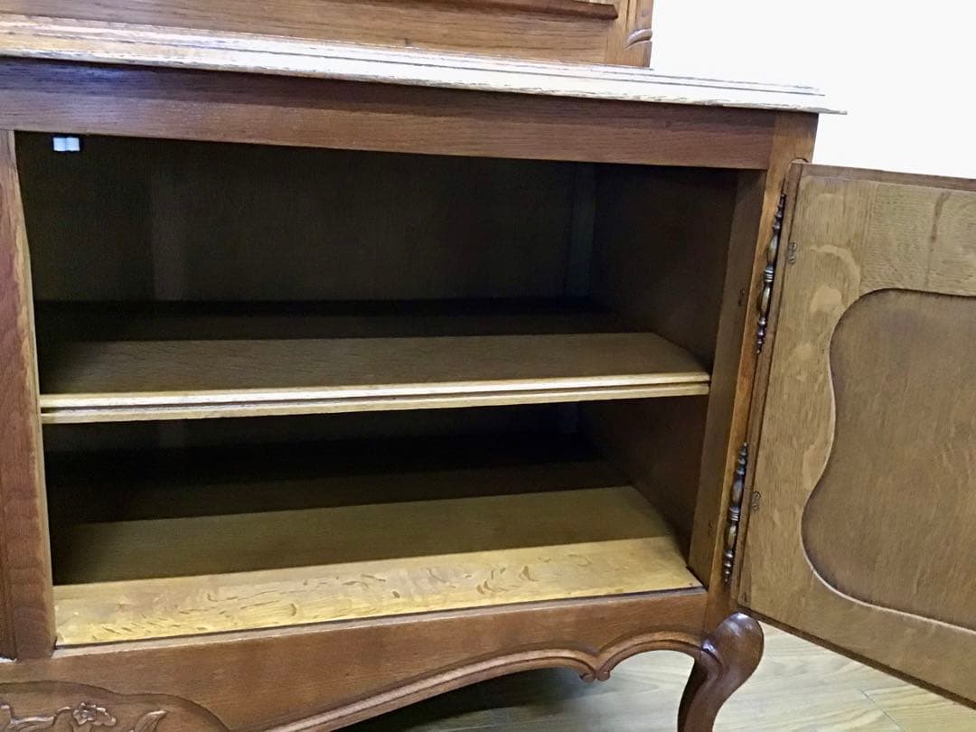 管37☆フランス製☆仏蘭西☆アンティーク☆ガラスキャビネット