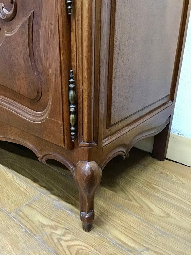 管37☆フランス製☆仏蘭西☆アンティーク☆ガラスキャビネット