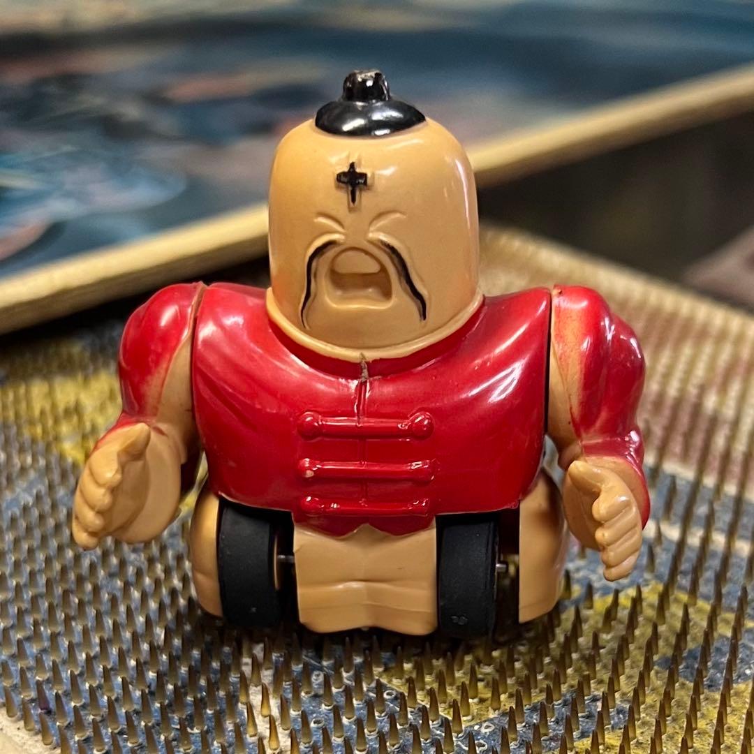 年代物 昭和レトロ ラーメンマン キン肉マン ローラー付き フィギュア