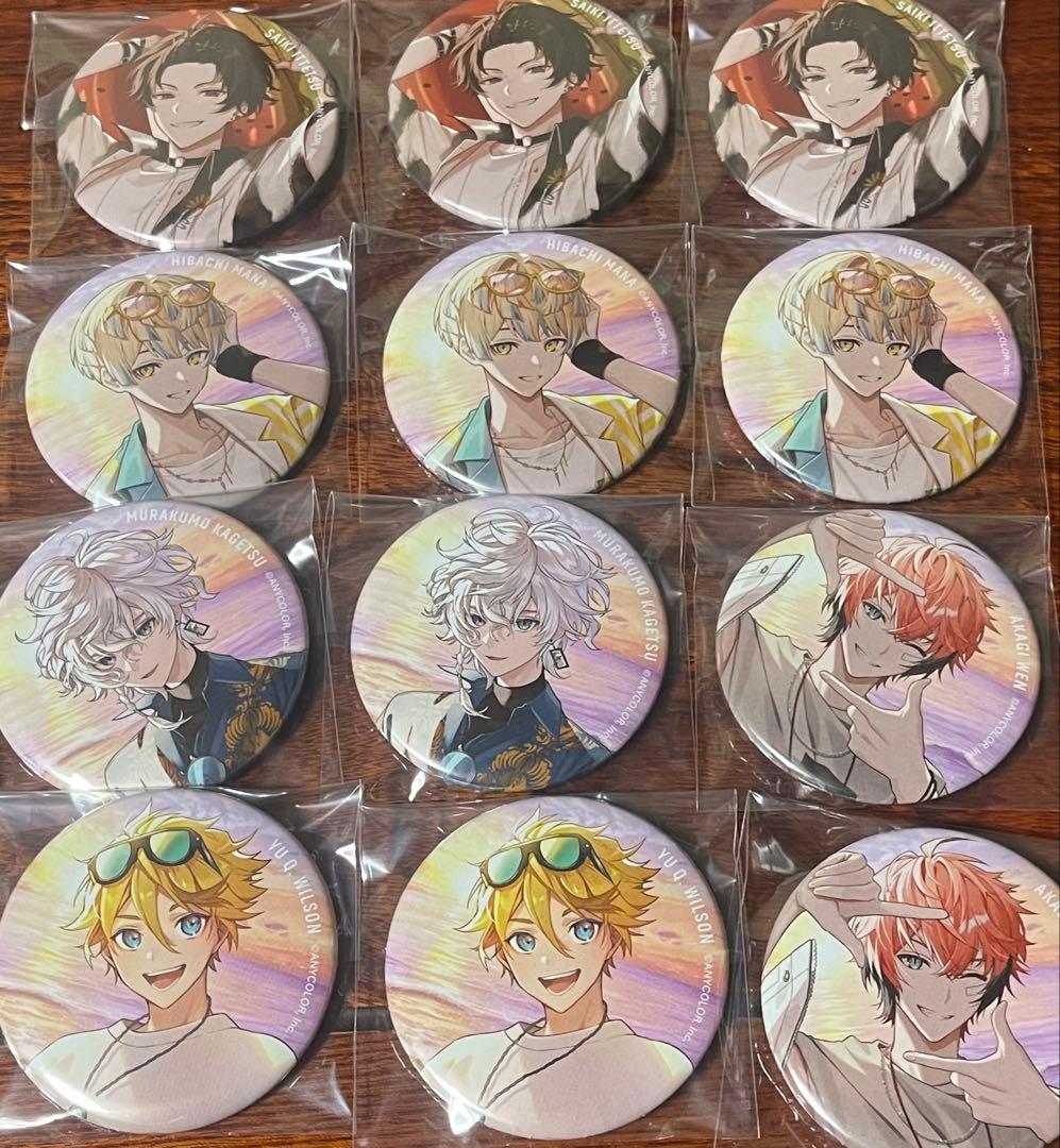 にじさんじ　NIJISANJI 海の家　HEROES 缶バッジ