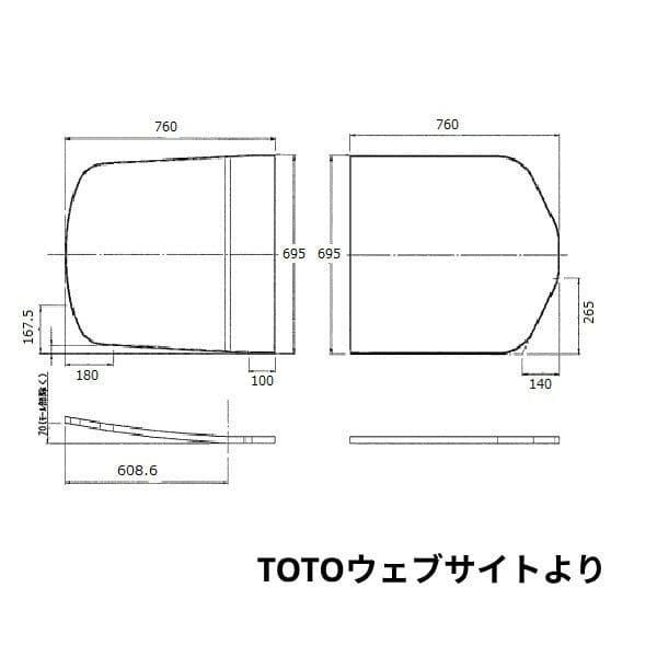 TOTO風呂蓋 (2枚セット)