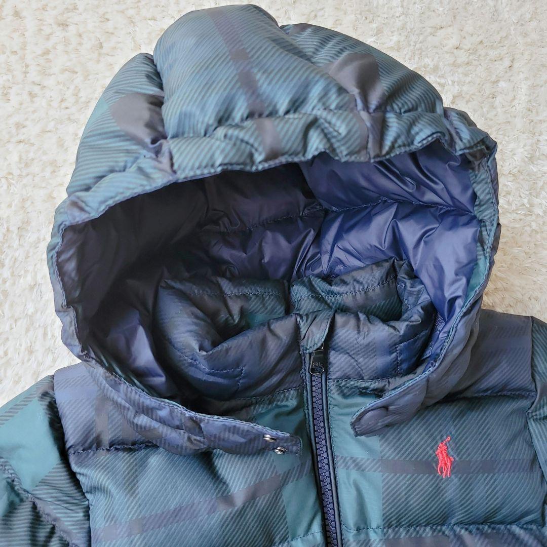極美品✨️ ラルフローレン ダウンジャケット 90cm グリーン チェック