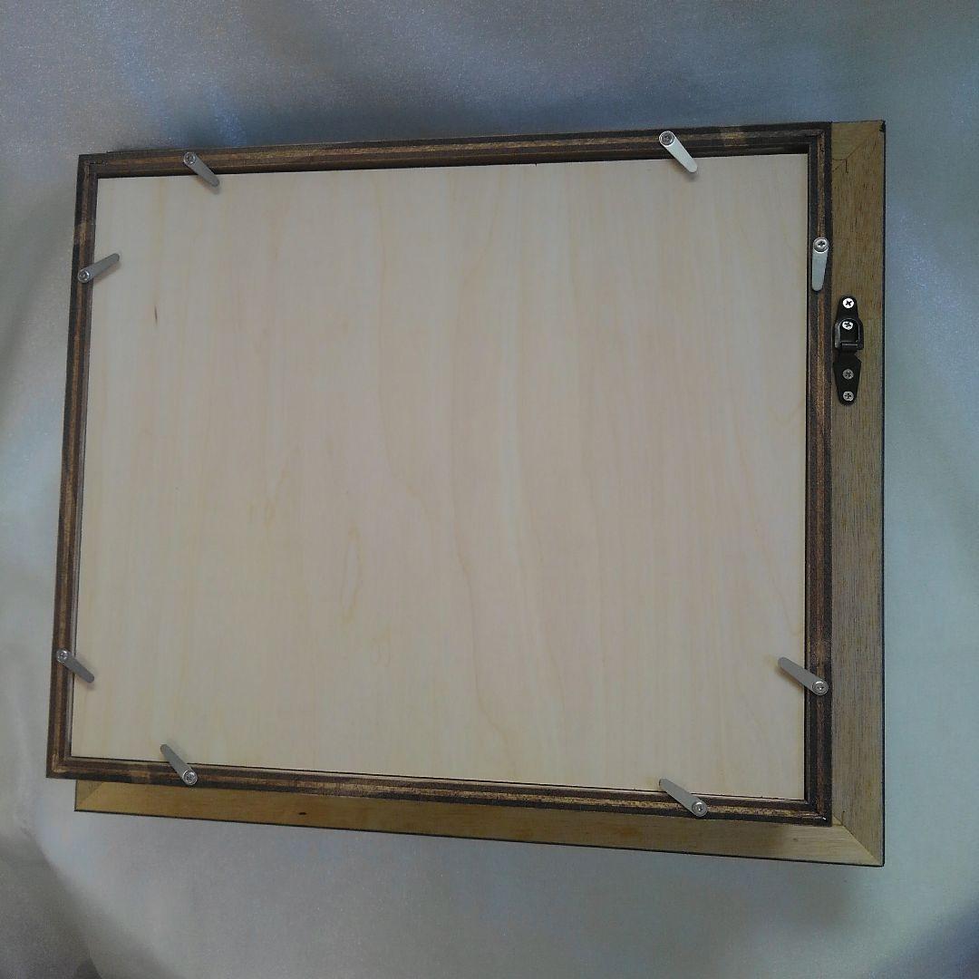 特価　３AP用　超厚額　黒 　ブルーマット　No.60230　シャドーボックス