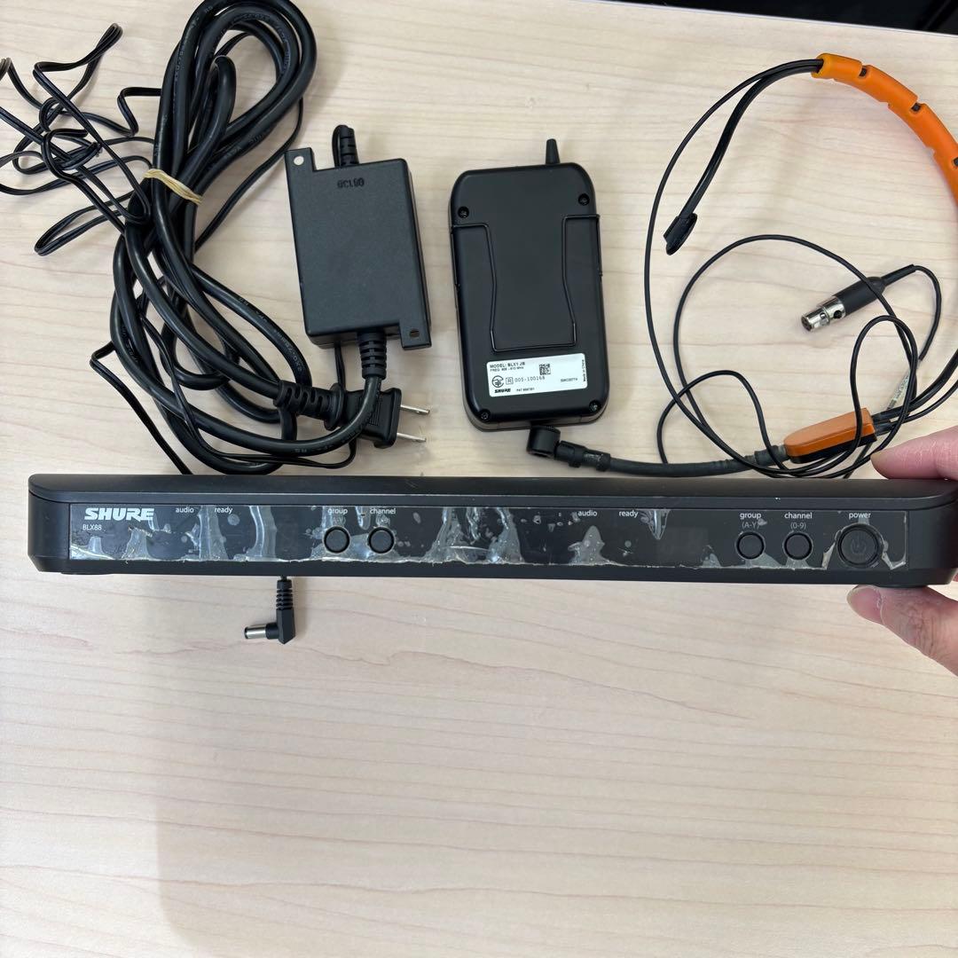 SHURE blx88 blx1 jbワイヤレスシステム 本体と付属品