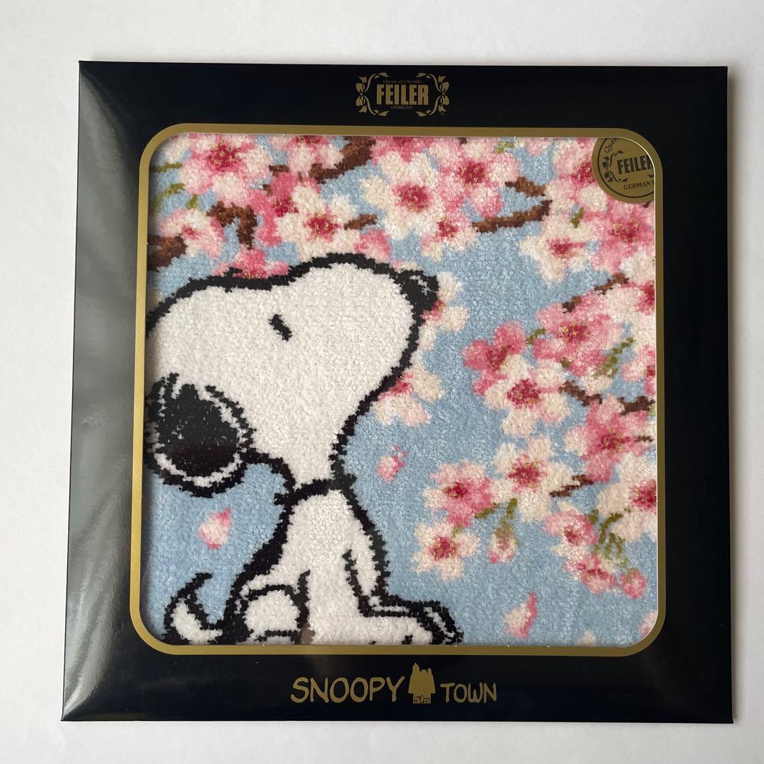 【新品未使用】フェイラー　スヌーピー　ハンカチ　さくら