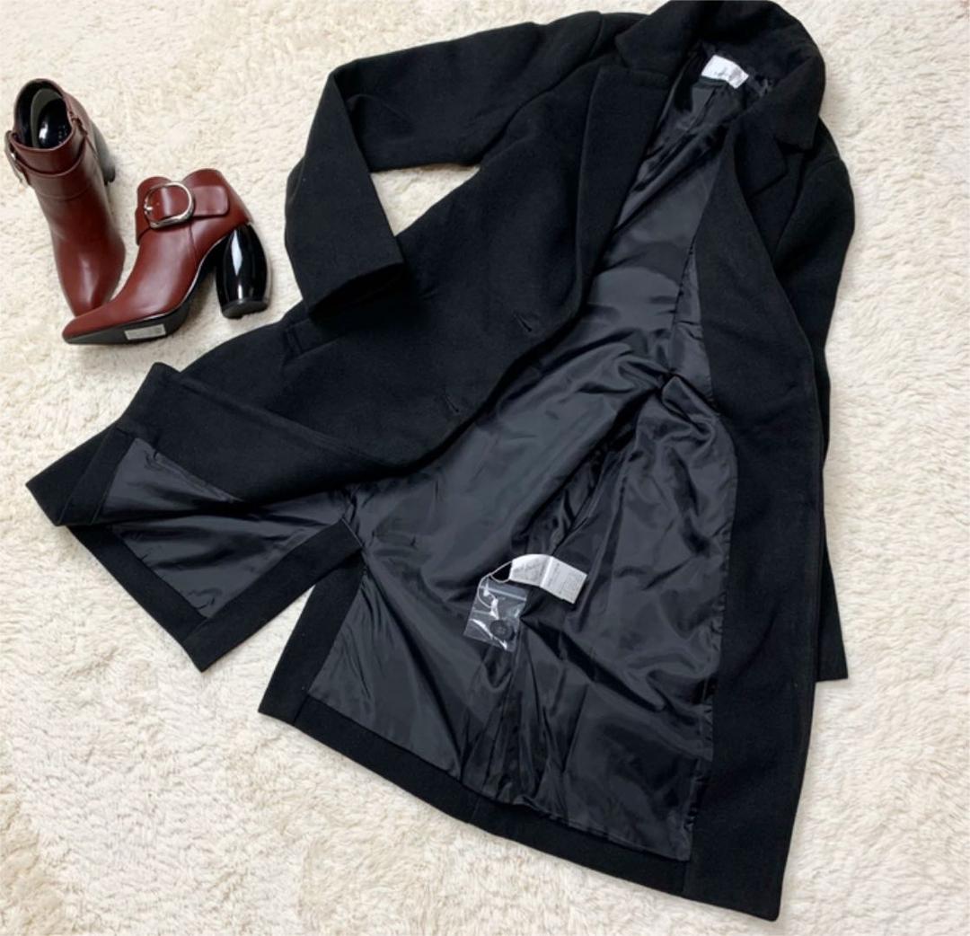 EGOIST エゴイスト　チェスターコート　レディース美シルエットブラックコート