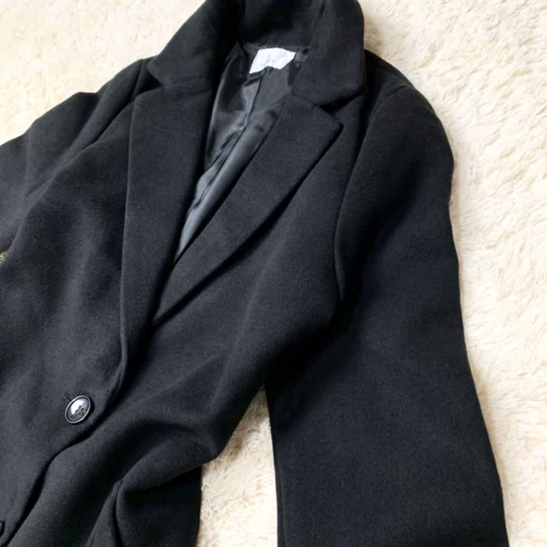 EGOIST エゴイスト　チェスターコート　レディース美シルエットブラックコート