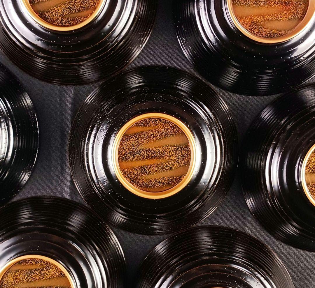 専用Y3112-3 懐石道具 漆器 金彩 金梨地 煮物椀 7客 共箱