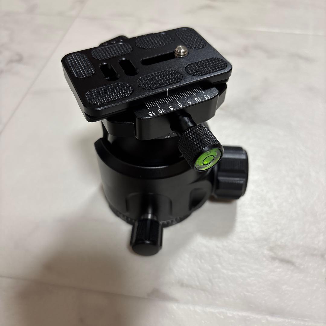 52mm ボール雲台 自由雲台 一眼レフ ビデオカメラ用 最大耐荷重 30キロ