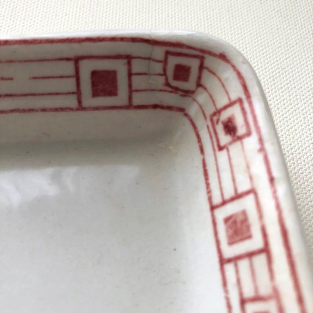 古いソープデイッシュ　クレイユエモントロー　フランス　アンティーク　no.101